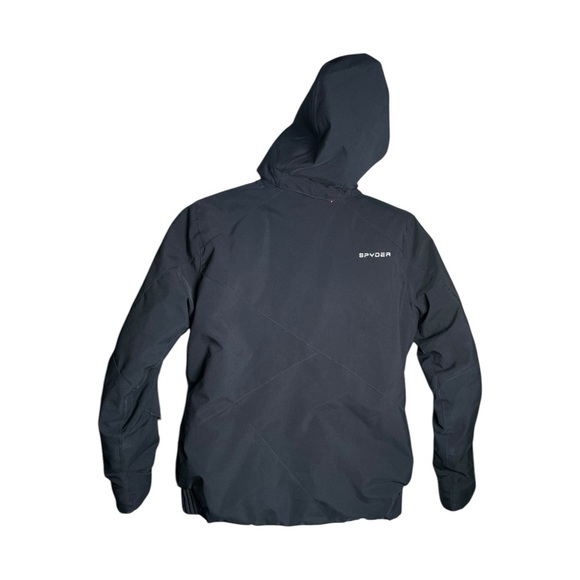 Spyder Girls 12 Yrs Black Winter Coat Jacket Pink Minimalist Snow Casual Warm 12 - Picture 2 of 15